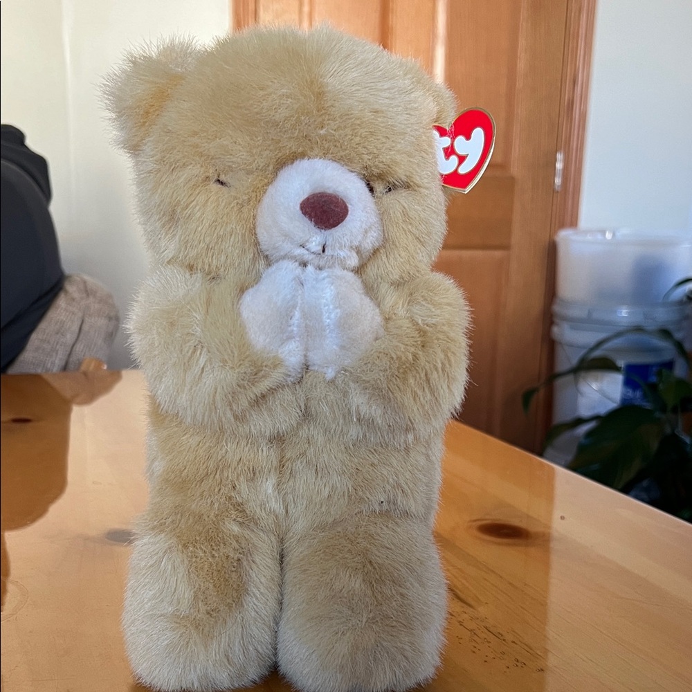 Ty Cream Teddy Bear Plush Toy